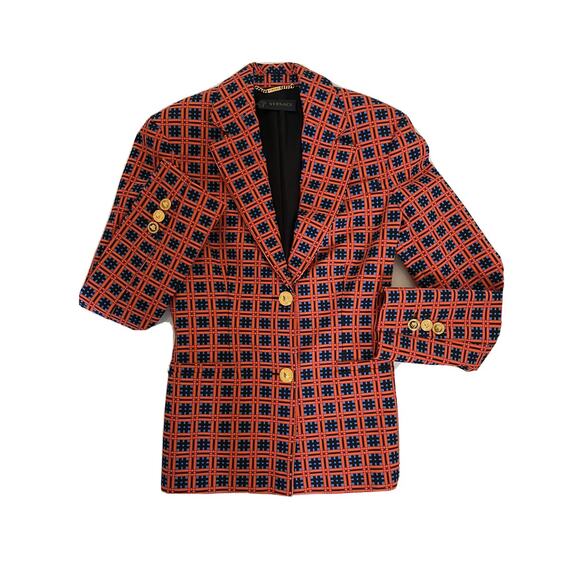 NWT $2895 Versace Women's Red Jacket 38 (S) Italy - Picture 2 of 13